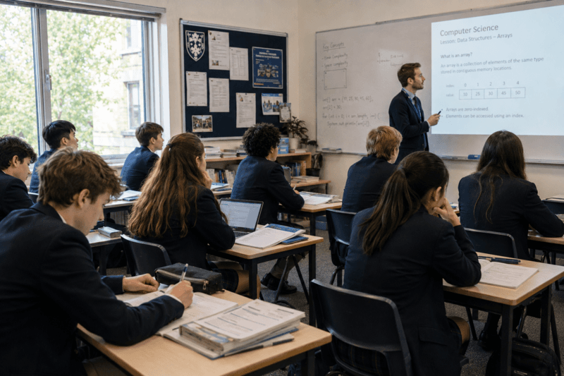 ニュージーランドの学校で学ぶ生徒の様子